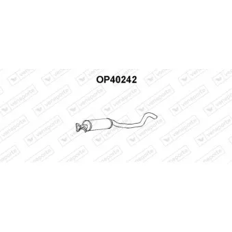 Silencieux central VENEPORTE OP40242