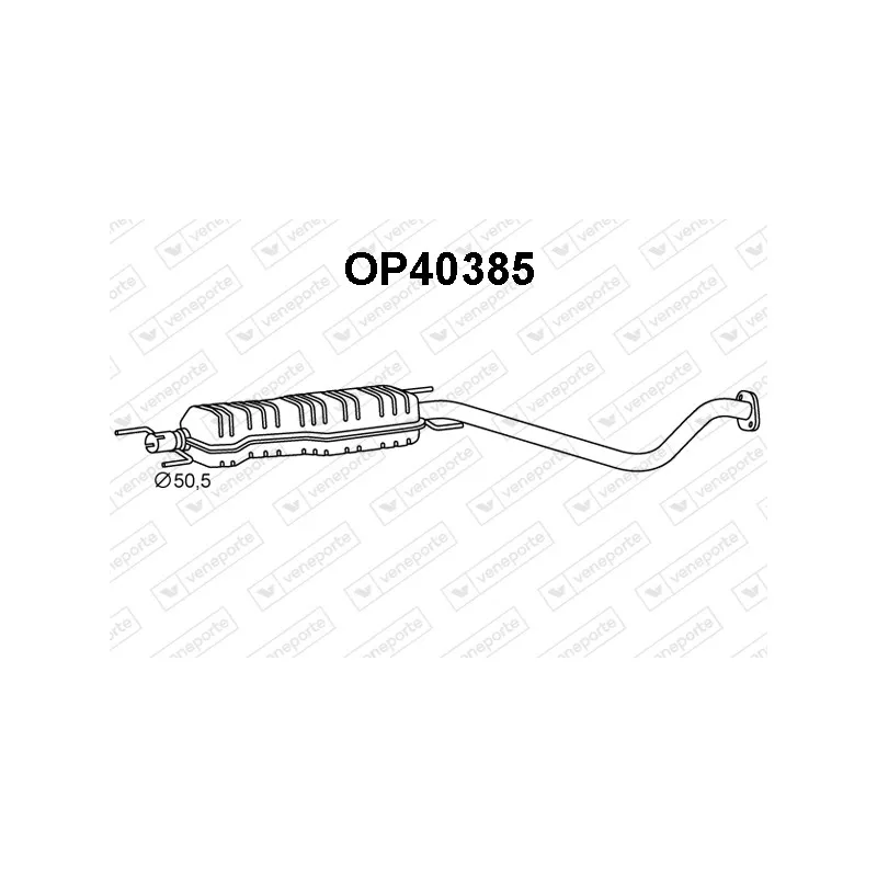 Silencieux central VENEPORTE OP40385