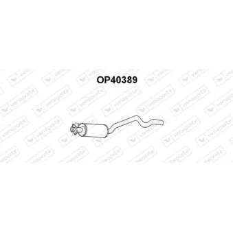 Silencieux central VENEPORTE OP40389