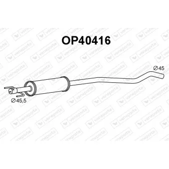 Silencieux avant VENEPORTE