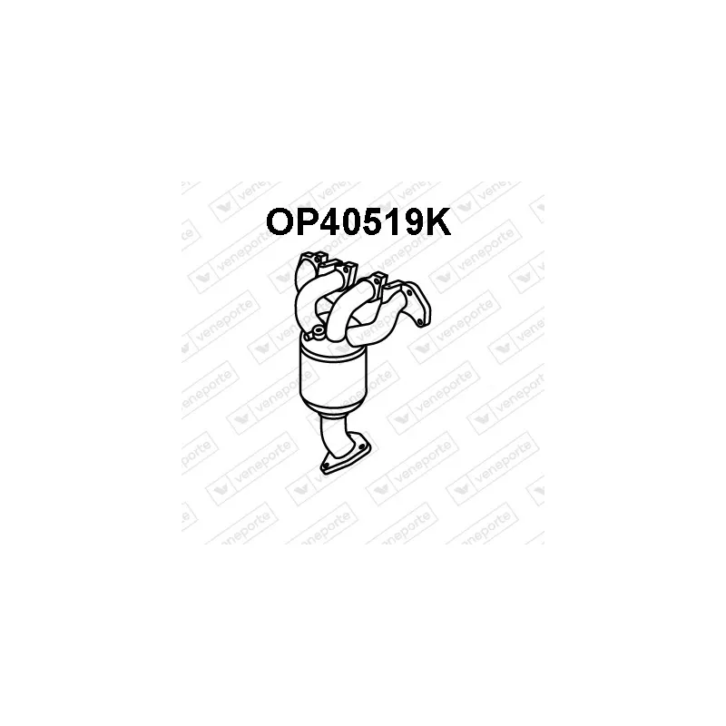 Catalyseur en coude VENEPORTE OP40519K