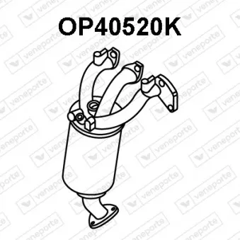 Catalyseur en coude VENEPORTE OP40520K