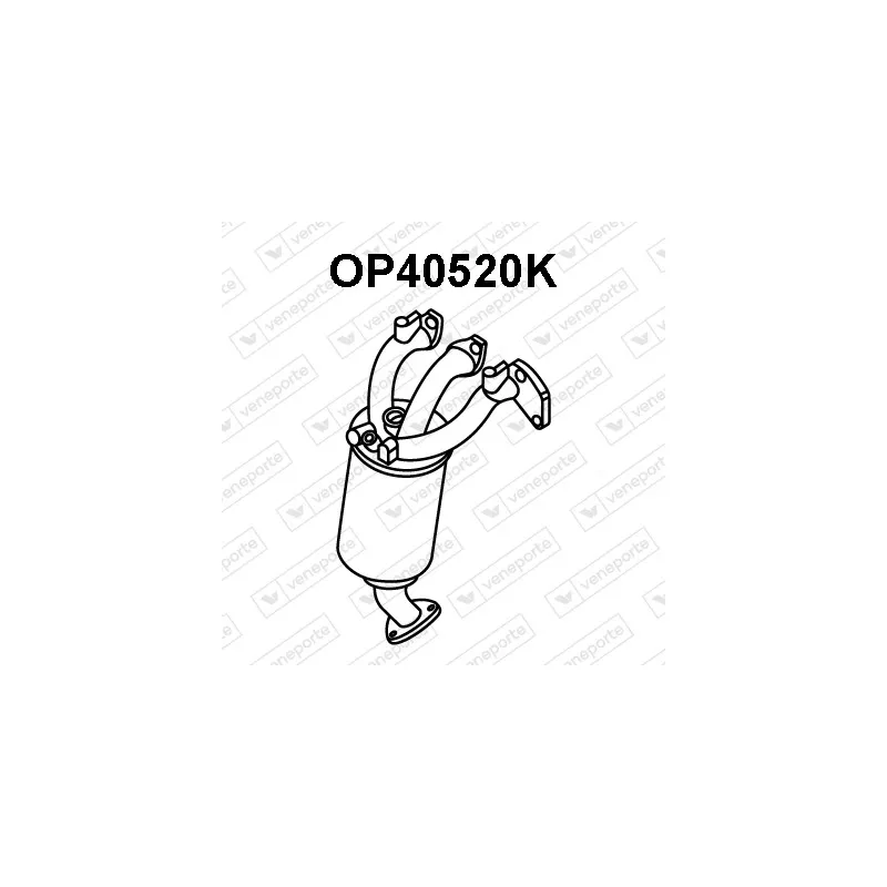 Catalyseur en coude VENEPORTE OP40520K