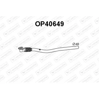 Tuyau d'échappement VENEPORTE OP40649