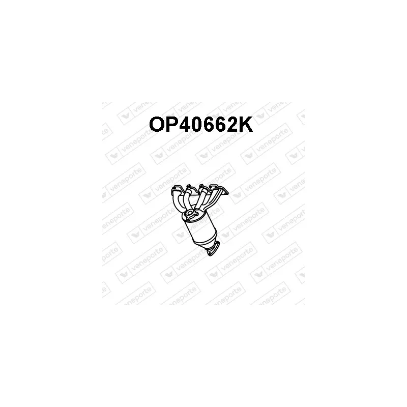 Catalyseur en coude VENEPORTE OP40662K