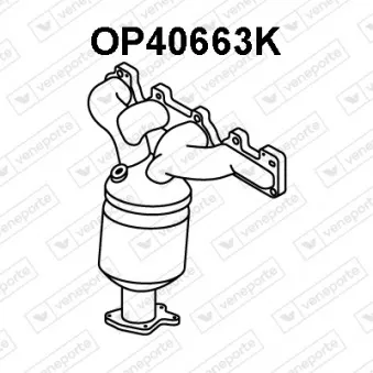 Catalyseur en coude VENEPORTE OP40663K