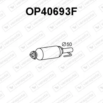 Filtre à particules / à suie, échappement VENEPORTE OP40693F