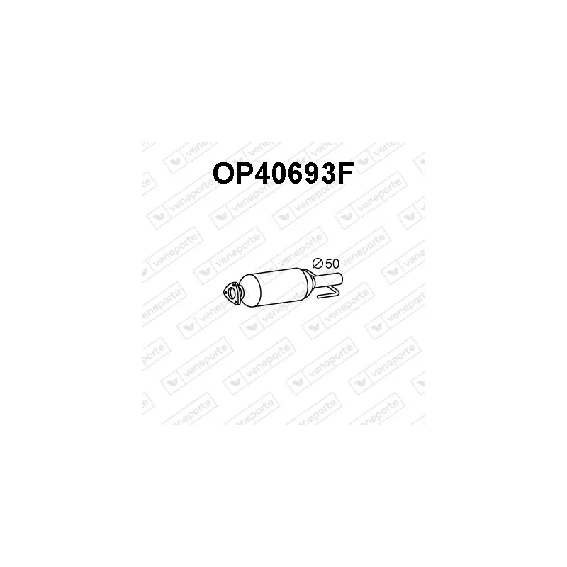 Filtre à particules / à suie, échappement VENEPORTE OP40693F