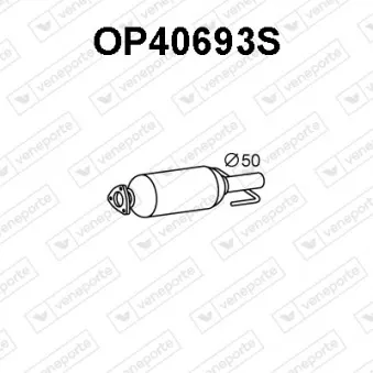 Filtre à particules / à suie, échappement VENEPORTE OP40693S