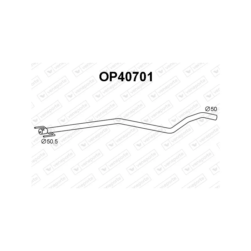 Tuyau d'échappement VENEPORTE OP40701