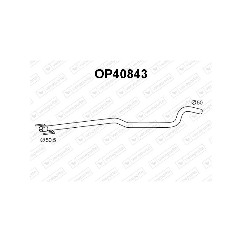 Tuyau d'échappement VENEPORTE OP40843