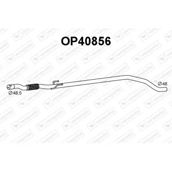 Tuyau d'échappement VENEPORTE OP40856