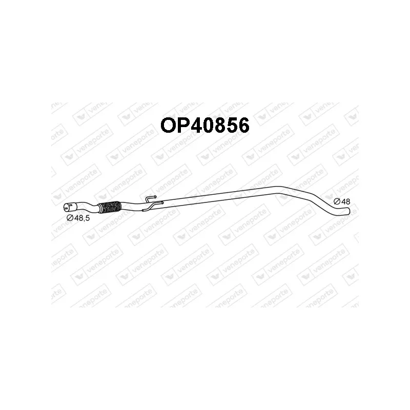 Tuyau d'échappement VENEPORTE OP40856