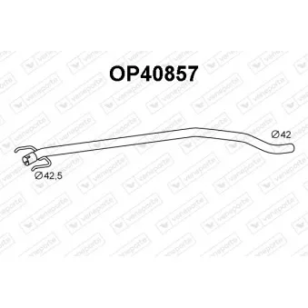 Tuyau d'échappement VENEPORTE OP40857