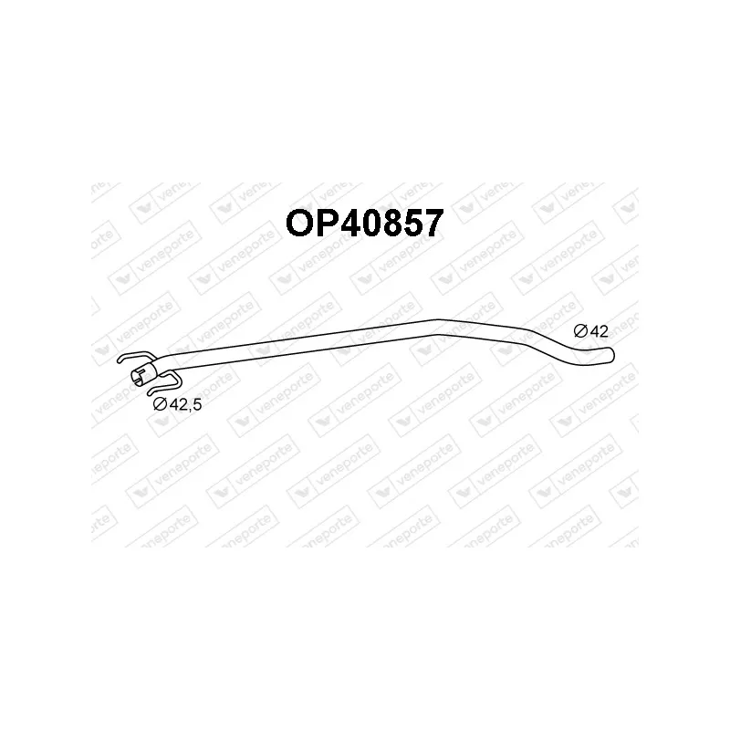 Tuyau d'échappement VENEPORTE OP40857