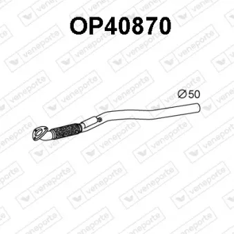 Tuyau d'échappement VENEPORTE OP40870