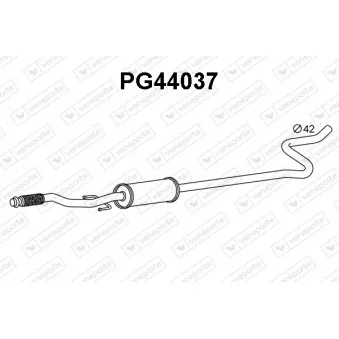 Silencieux avant VENEPORTE