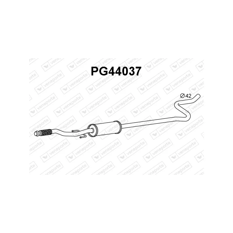 Silencieux avant VENEPORTE PG44037