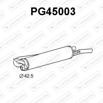 Silencieux arrière VENEPORTE PG45003