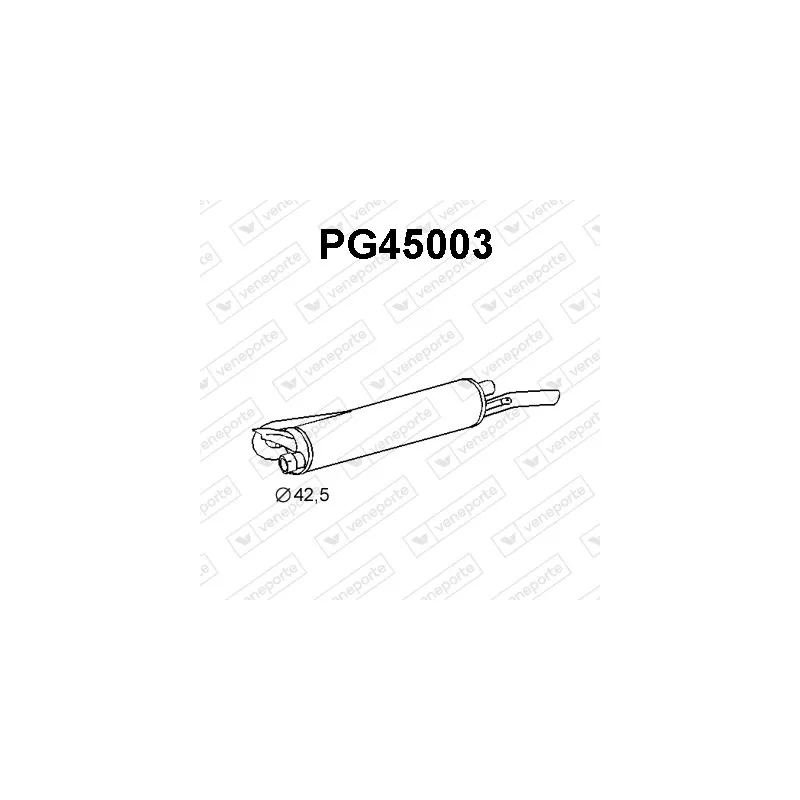 Silencieux arrière VENEPORTE PG45003