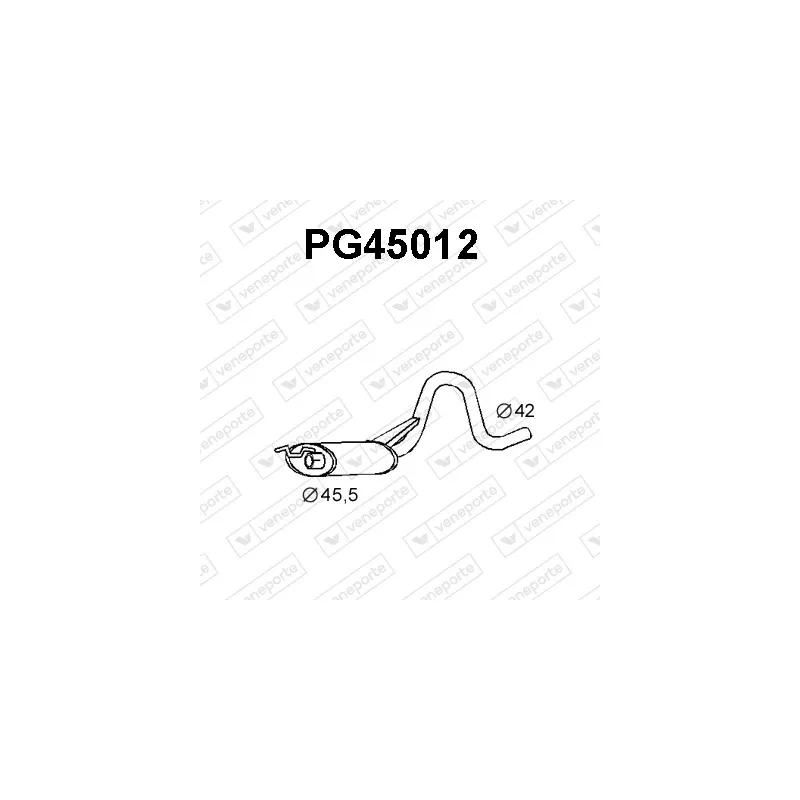 Silencieux central VENEPORTE PG45012