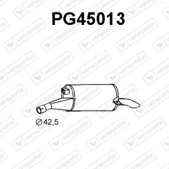 Silencieux arrière VENEPORTE PG45013