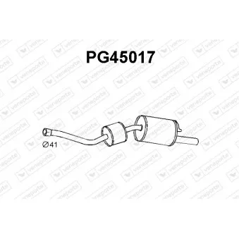 Silencieux arrière VENEPORTE PG45017
