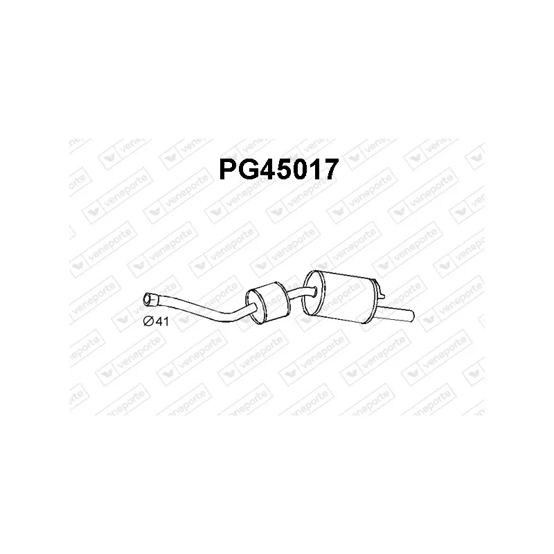 Silencieux arrière VENEPORTE PG45017