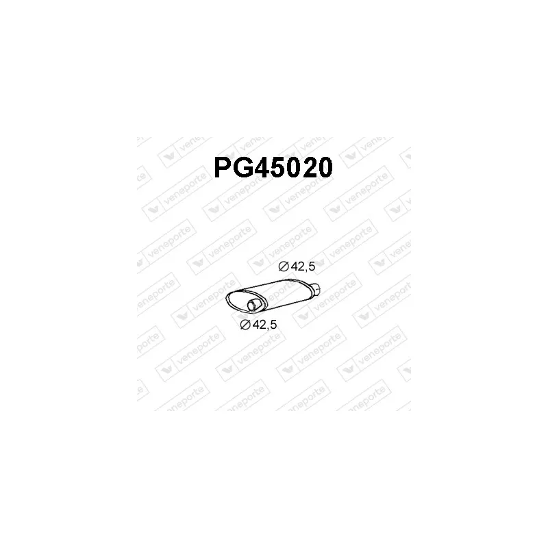 Silencieux central VENEPORTE PG45020