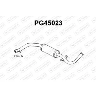 Silencieux arrière VENEPORTE PG45023