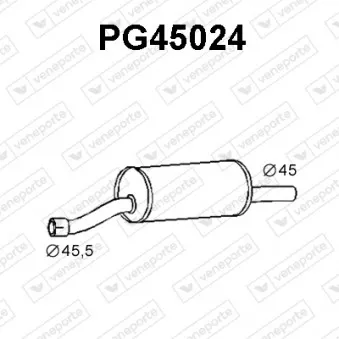 Silencieux avant VENEPORTE PG45024