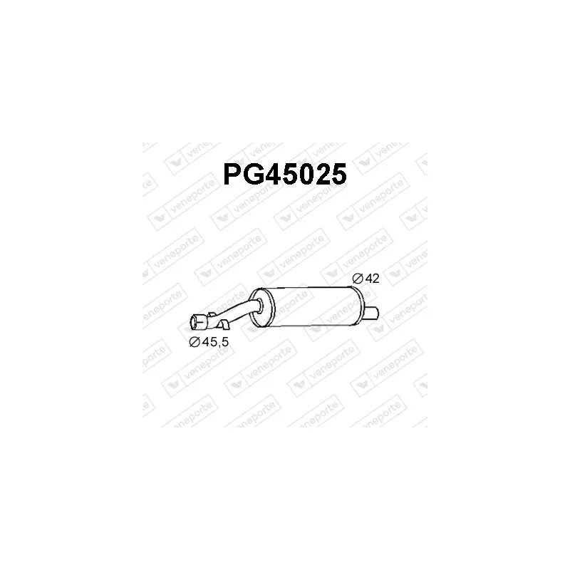 Silencieux central VENEPORTE PG45025