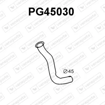 Tuyau d'échappement VENEPORTE PG45030