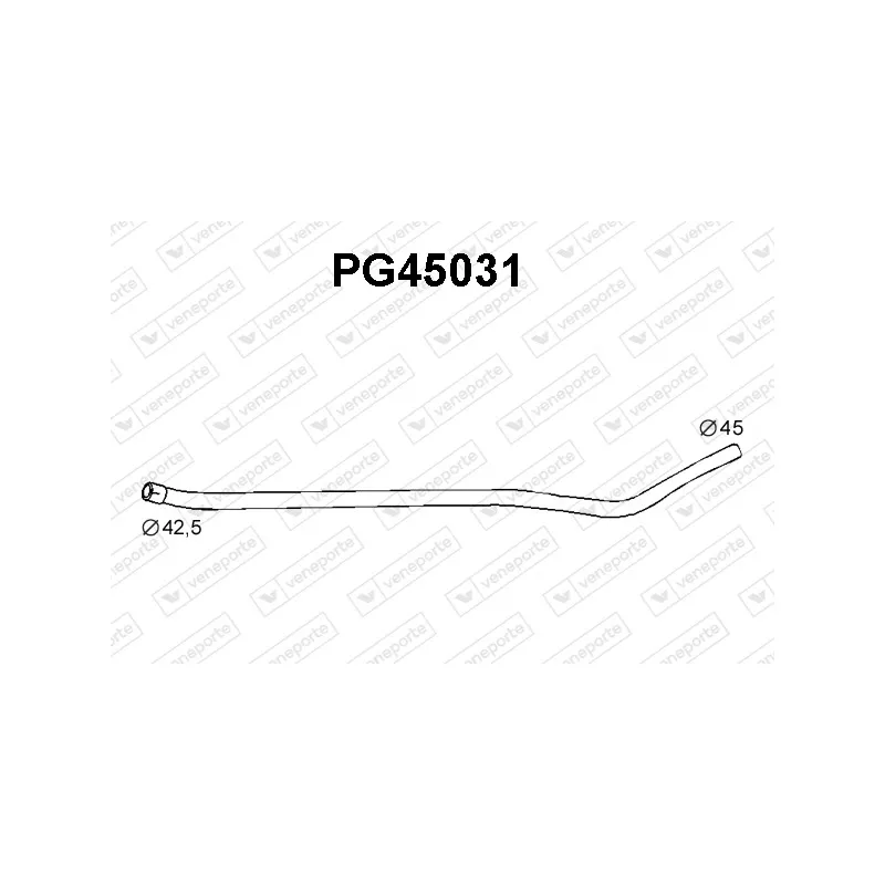 Tuyau d'échappement VENEPORTE PG45031