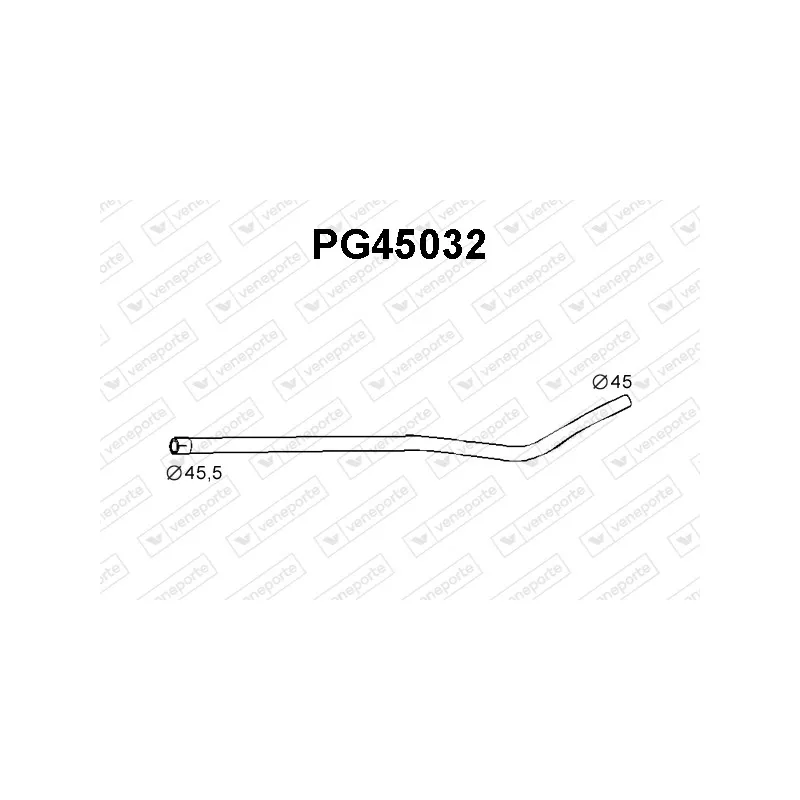 Tuyau d'échappement VENEPORTE PG45032