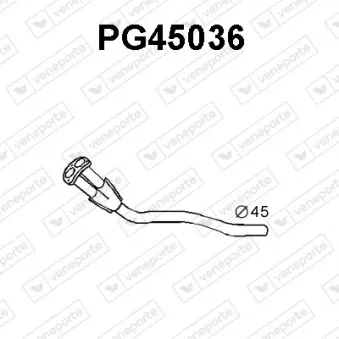 Tuyau d'échappement VENEPORTE PG45036