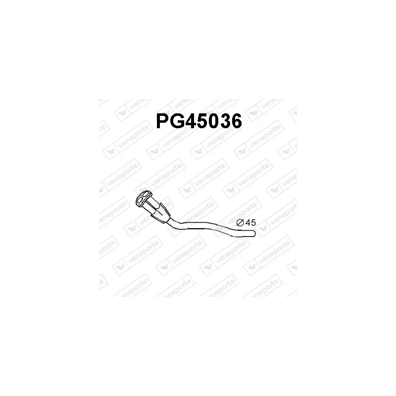 Tuyau d'échappement VENEPORTE PG45036