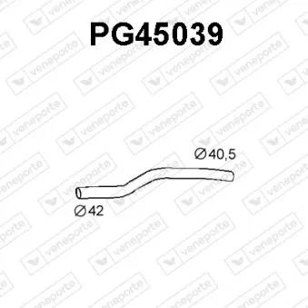 Tuyau d'échappement VENEPORTE PG45039