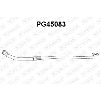 Tuyau d'échappement VENEPORTE PG45083