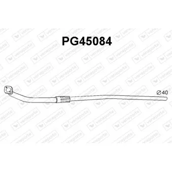 Tuyau d'échappement VENEPORTE PG45084