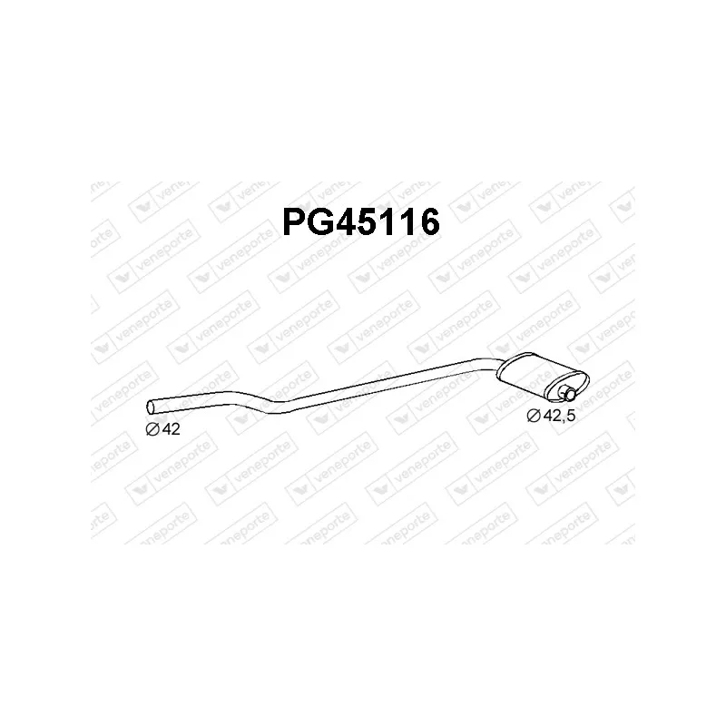 Silencieux avant VENEPORTE PG45116