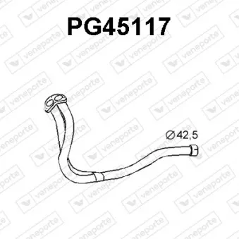 Tuyau d'échappement VENEPORTE PG45117