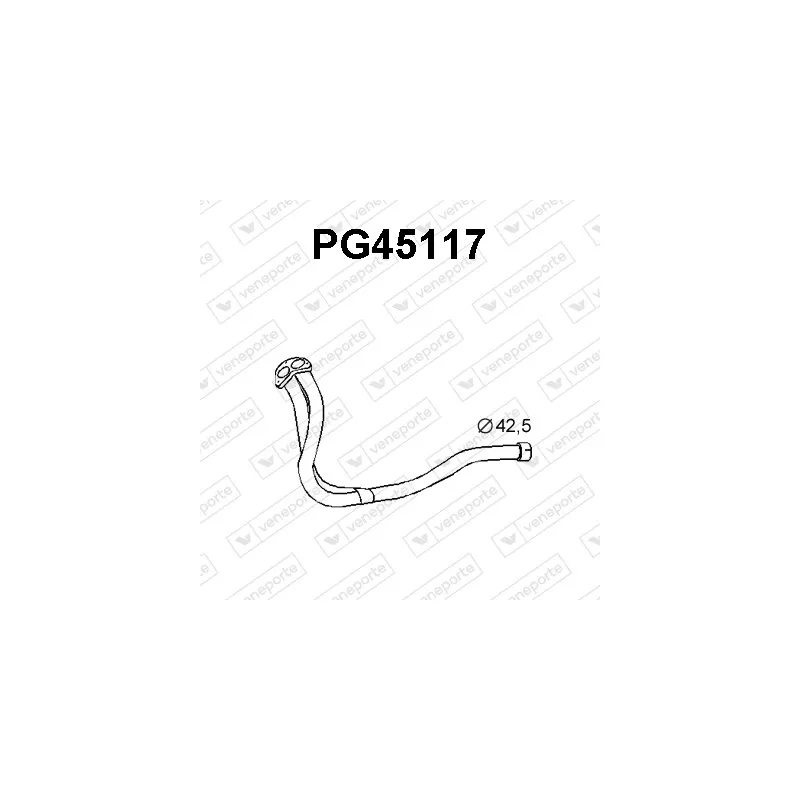 Tuyau d'échappement VENEPORTE PG45117