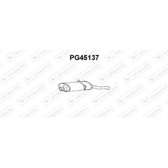 Silencieux arrière VENEPORTE PG45137