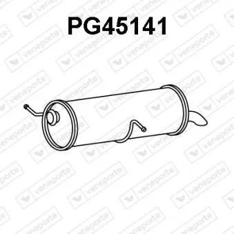 Silencieux arrière VENEPORTE PG45141