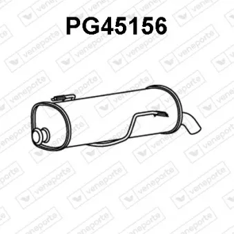 Silencieux arrière VENEPORTE PG45156