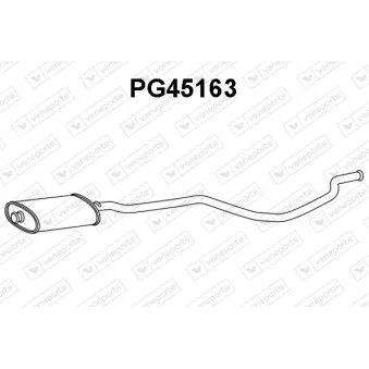 Silencieux central VENEPORTE PG45163