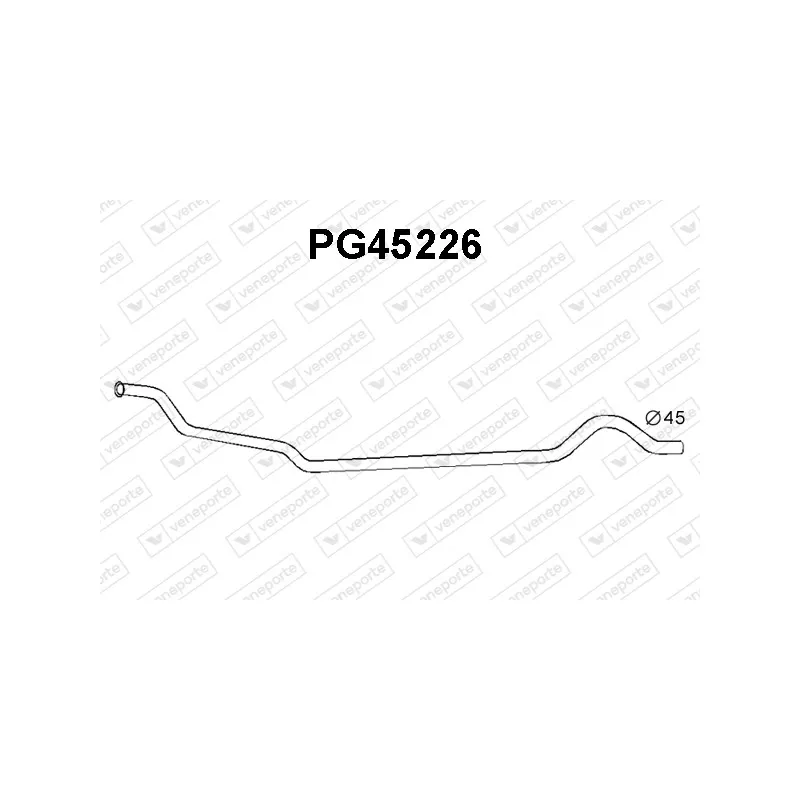 Tuyau d'échappement VENEPORTE PG45226