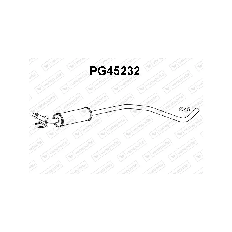 Silencieux avant VENEPORTE PG45232