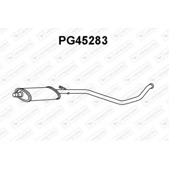 Silencieux central VENEPORTE PG45283
